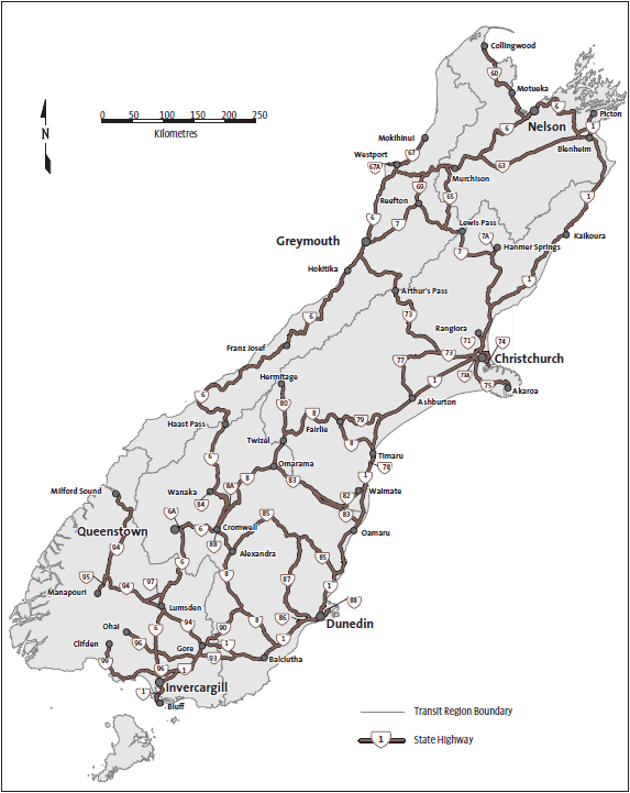 Nz State Highways Map Appendix 1: About The State Highway Network — Office Of The Auditor-General New  Zealand