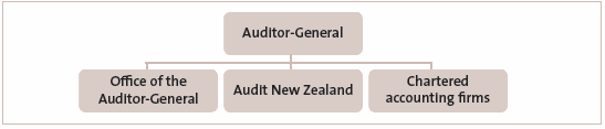 Figure 1: The organisational arrangements of the Auditor-General