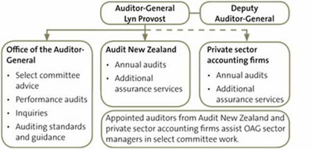 Relationship between each business unit and other audit service providers. 