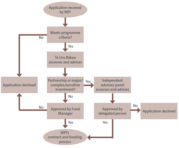 Figure 5 - How the Ministry for Primary Industries processes applications . 