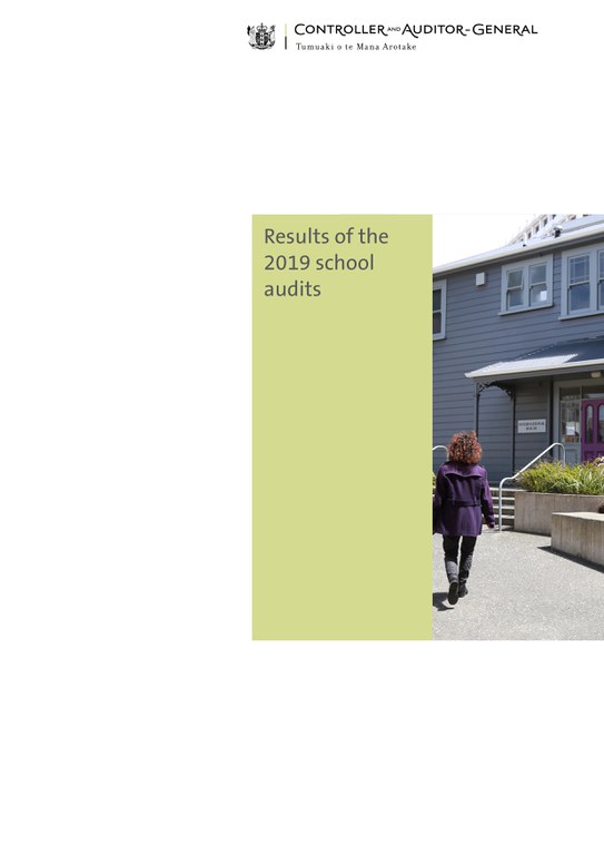 Cover of Results of the 2019 school audits