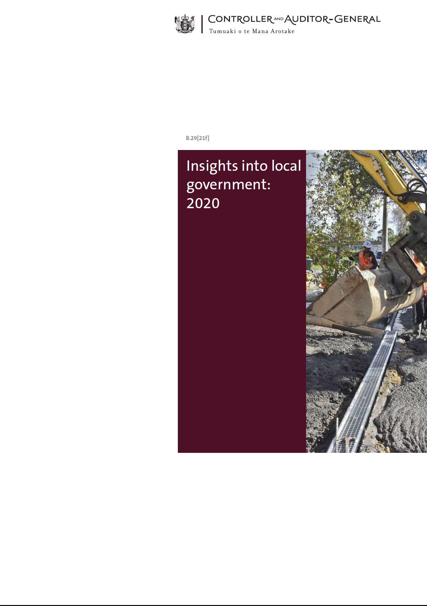 Report cover of Insights into local government: 2020