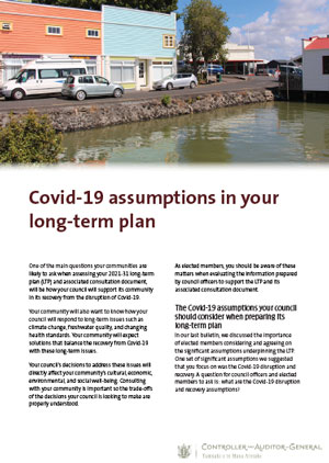 Covid-19 assumptions in your long-term plan