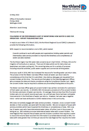 Northland Regional Council's letter (PDF)