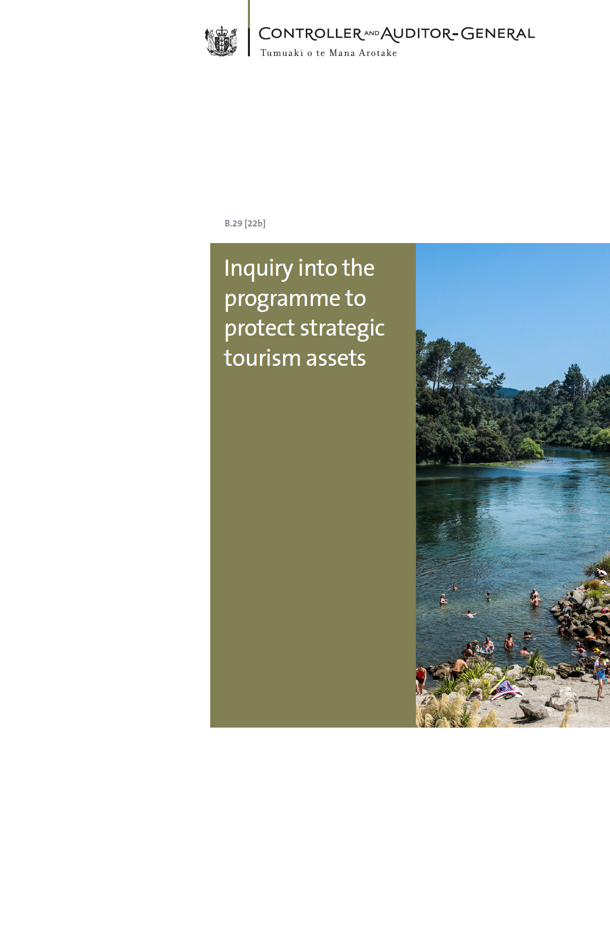 Report cover of Inquiry into the Strategic Tourism Assets Protection Programme