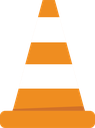 Cartoon image of a road cone