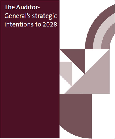 Cover photo of the Auditor-General's strategic intentions to 2028