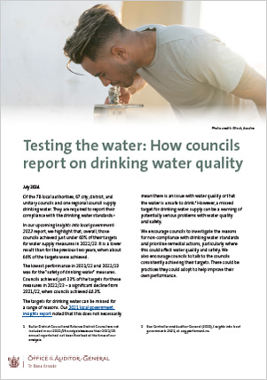 Testing the water: How councils report on drinking water quality