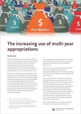 Download the PDF of The increasing use of multi-year appropriations