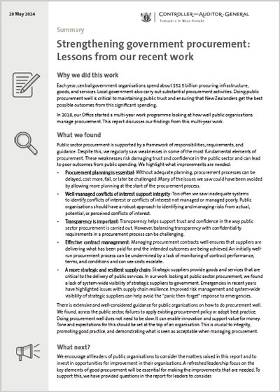 Report summary