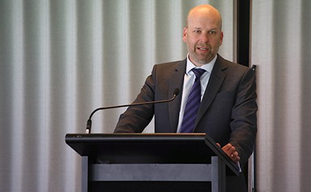 Martin Richardson presenting at the 2019 Audit New Zealand information updates.
