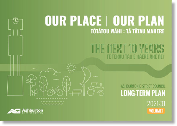 Cover image of Ashburton District Council’s 2021-2031 long-term plan
